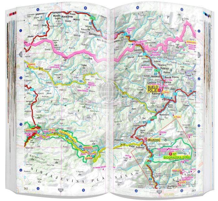 Czarnogóra 3 w 1. Przewodnik, atlas i laminowana mapa samochodowo-turystyczna wydawnictwa ExpressMap. Przykładowe strony 7