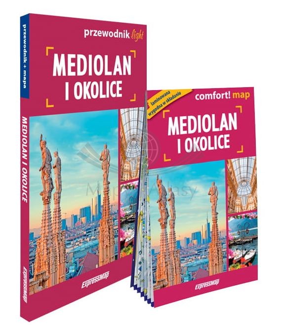 Mediolan i okolice. Przewodnik light + laminowana mapa. Wyd. 2025. ExpressMap