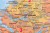 Benelux / Beneluks 1:420 000. Belgia, Holandia, Luksemburg. Mapa administracyjna magnetyczna. Kody pocztowe. Rama alu SLIM. Fragment 1