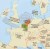Benelux / Beneluks 1:420 000. Belgia, Holandia, Luksemburg. Mapa administracyjna magnetyczna. Kody pocztowe. Rama alu SLIM. Fragment 8