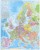 Europa 1:3 600 000. Mapa kodowa magnetyczna. Rama alu SLIM