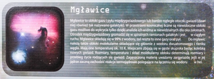 Układ Słoneczny - mapa nieba. Mapa ścienna / Plansza edukacyjna 200 x 150 wydawnictwa Meridian. Fragment 3