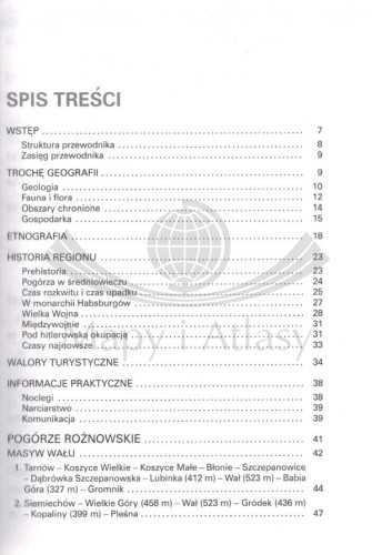 Pogórza Rożnowskie i Ciężkowickie. Przewodnik wydawnictwa Rewasz. Spis treści 1