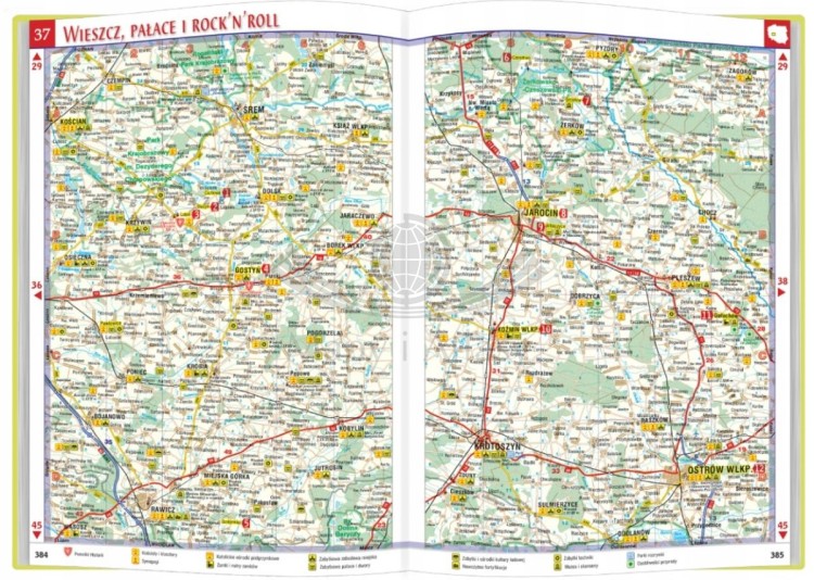 Polska Niezwykła XXL. Przewodnik i atlas  wydawnictwa Demart. Przykładowe stronny 2