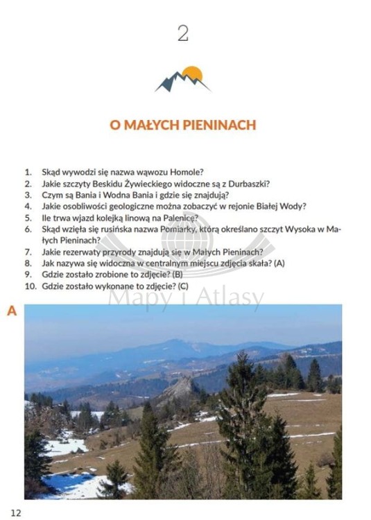 Pieniny. 555 zagadek o Pieninach. Anna Śliwa wydawnictwa Bezdroża. Przykładowe strony 2