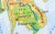 Azja. Ukształtowanie powierzchni. Mapa fizyczna. Rama alu SLIM. Fragment 4