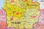 Francja 1:1 000 000. Mapa administracyjna. Kody pocztowe. Rama alu SLIM. Fragment 1