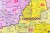 Francja 1:1 000 000. Mapa administracyjna do wpinania. Kody pocztowe. Rama alu SLIM. Fragment 3