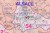 Francja 1:1 000 000. Mapa administracyjna do wpinania. Kody pocztowe. Rama alu SLIM. Fragment 5