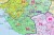 Francja 1:1 000 000. Mapa administracyjna magnetyczna. Kody pocztowe. Rama alu SLIM. Fragment 7