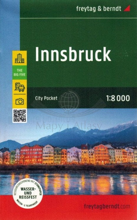 Innsbruck 1:8 000. Mapa / Plan miasta wydawnictwa Freytag & Berndt. Okładka