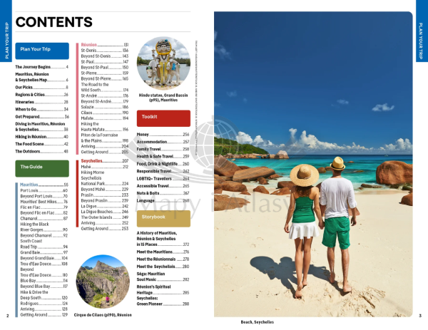 Mauritius, Reunion & Seychelles / Seszele. Przewodnik wydawnictwa Lonely Planet. Spis treści