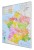 Francja 1:1 000 000. Mapa administracyjna. Kody pocztowe. Rama alu SLIM