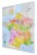 Francja 1:1 000 000. Mapa administracyjna magnetyczna. Kody pocztowe. Rama alu SLIM