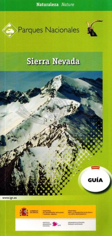 Sierra Nevada 1:25 000. Zestaw: 8 x mapa turystyczna+ przewodnik wydawnictwa IGN. Przewodnik - okładka