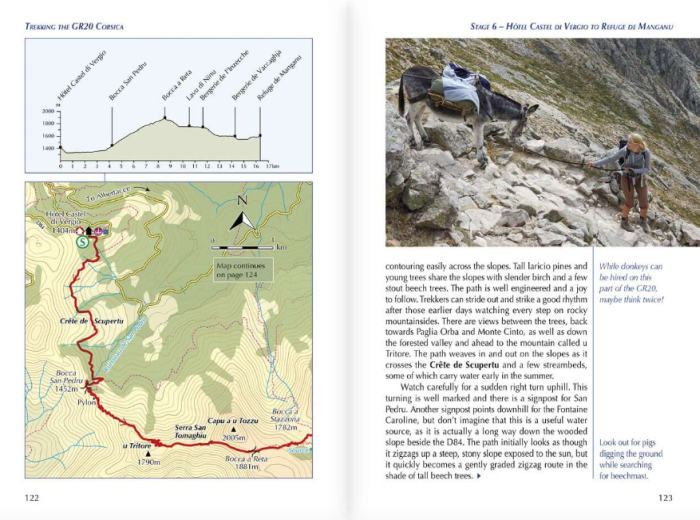 Trekking the GR20 Corsica / Korsyka. Przewodnik wydawnictwa Cicerone. Przykładowe strony 1