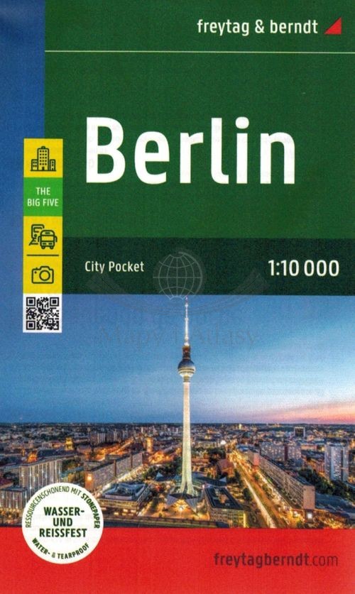 Berlin 1:10 000. Wodoodporna mapa / Plan  miasta. Freytag & Berndt