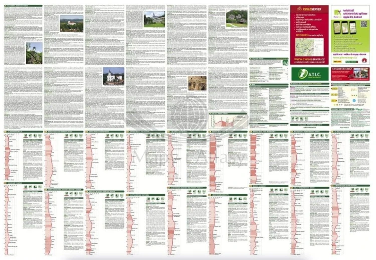 Brno. Morawski Kras / Okoli Brna, Moravsky Kras. Mapa turystyczna, rowerowa 144 wydawnictwa Shocart. Druga strona