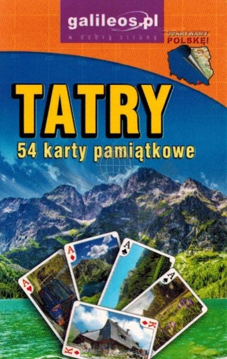 Tatry. Pamiątkowe karty do gry wydawnictwa Galileos. Okładka