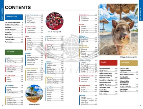Wyspy Karaibskie. Przewodnik wydawnictwa Lonely Planet. Spis treści.