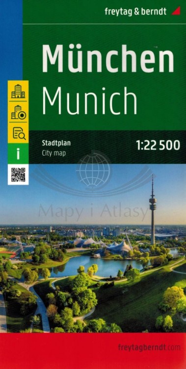 Monachium 1:22 500. Mapa / Plan miasta wydawnictwa Freytag & Berndt. Okładka