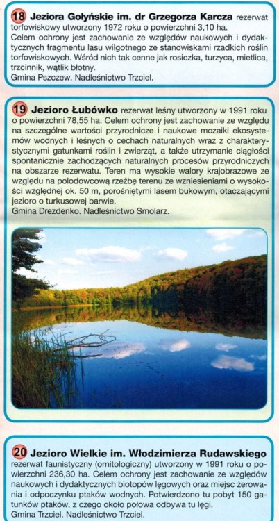 Rezerwaty przyrody ziemi Lubuskiej 1:77 000. Mapa przyrodniczo-turystyczna wydawnictwa Sygnatura. Informator