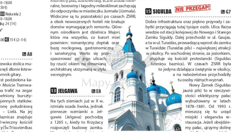Litwa, Łotwa, Estonia 2 w 1. Laminowana mapa turystyczna + Miniprzewodnik wydawnictwa ExpressMap. Informator