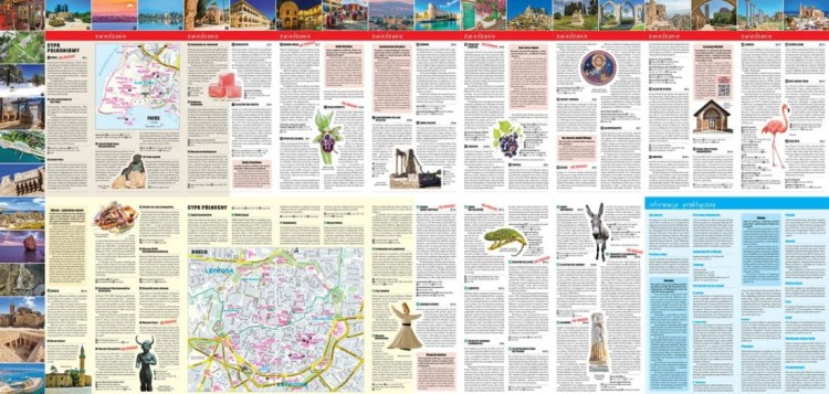 Cypr 2 w 1. Laminowana mapa turystyczna + Miniprzewodnik wydawnictwa ExpressMap. Okładka. Druga strona