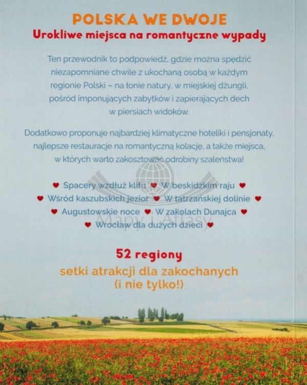 Polska we dwoje. Przewodnik wydawnictwa Pascal. Okładka - tył