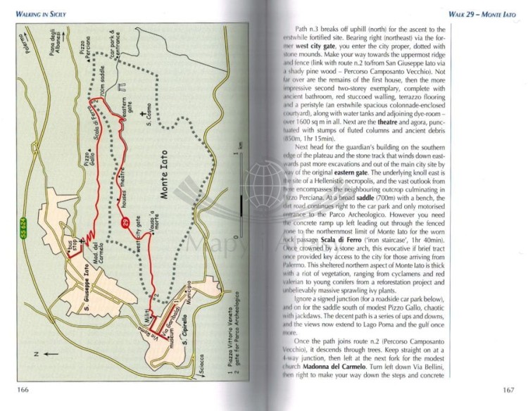 Sycylia / Walking in Sicily. Przewodnik wydawnictwa Cicerone. Przykładowe strony 2