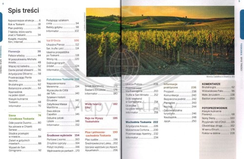 Przewodnik po Toskanii wydawnictwa Lonely Planet. Spis treści