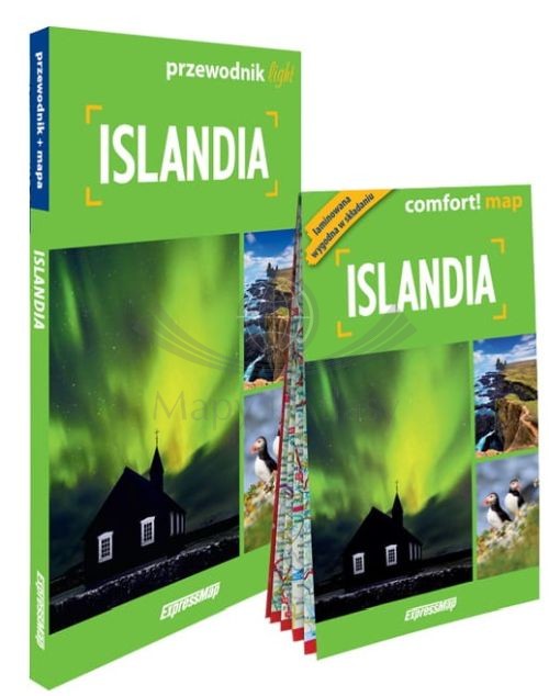 Islandia. Przewodnik light + laminowana mapa wydawnictwa ExpressMap. Okładka