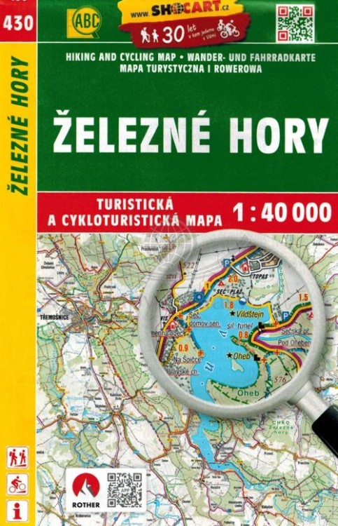 Zelezne Hory. Mapa turystyczna 430 wydawnictwa Shocart. Okładka