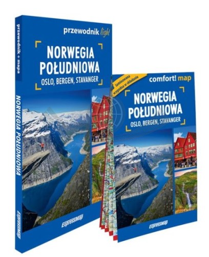 Norwegia Południowa. Przewodnik light + laminowana mapa wydawnictwa ExpressMap. Okładka
