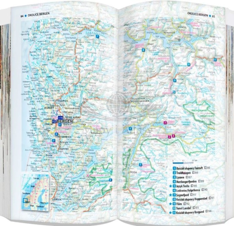 Norwegia Południowa. Przewodnik light + laminowana mapa wydawnictwa ExpressMap. Przykładowe strony 2