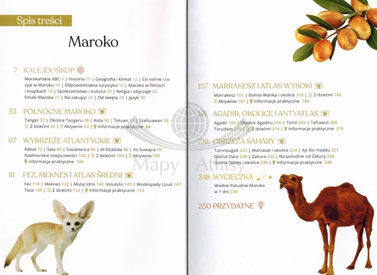 Maroko. Przewodnik z mapą. Złota Seria wydawnictwa Pascal GOLD. Spis treści