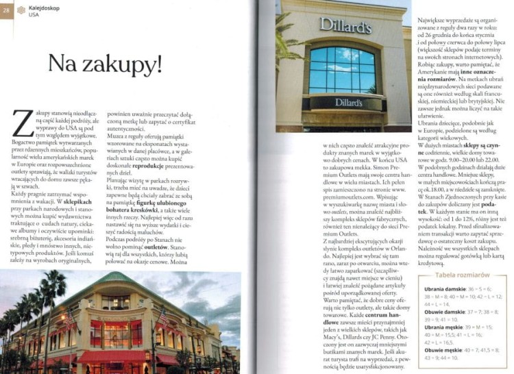 USA. Przewodnik. Złota Seria wydawnictwa Pascal. Przykładowe strony 1