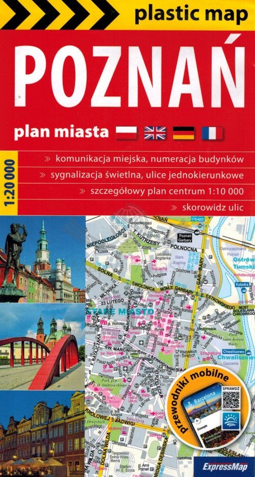 Poznań 1:20 000. Mapa / foliowany plan miasta. ExpressMap
