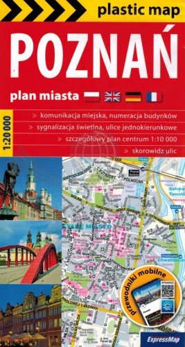Poznań 1:20 000. Mapa / foliowany plan miasta wydawnictwa ExpressMap. Okładka
