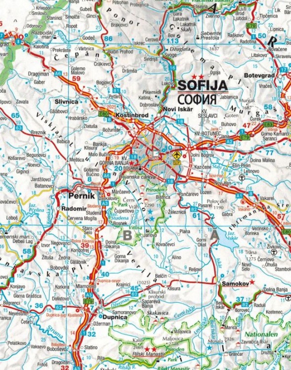Europa 1:800 000. Atlas samochodowo-turystyczny wydawnictwa Marco Polo. Fragment 2