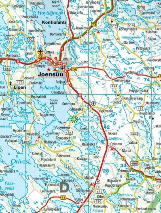 Europa 1:800 000. Atlas samochodowo-turystyczny wydawnictwa Marco Polo. Fragment 1