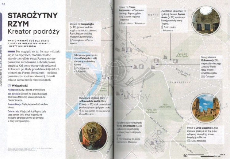 Rzym. Przewodnik wydawnictwa Lonely Planet. Przykładowe strony 2