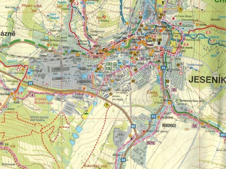 Jeseniky Sever / Jesioniki północne. Wodoodporna mapa turystyczna 41 wydawnictwa Geodezie On Line. Fragment 1