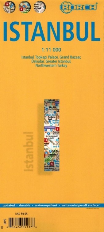 Stambuł / Istanbul 1:11 000. Mapa turystyczna / plan miasta wydawnictwa Borch. Okładka