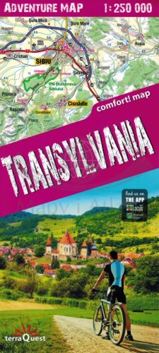 Transylwania / Siedmiogród. Laminowana mapa samochodowo-turystyczna wydawnictwa TerraQuest. Okładka