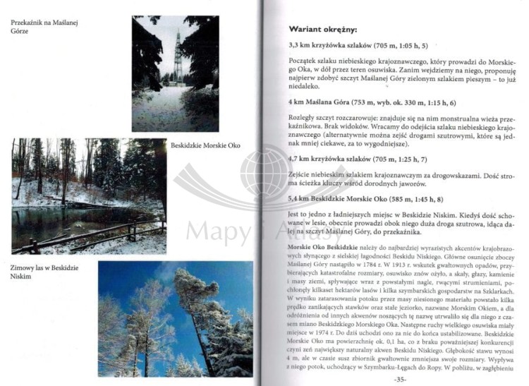 Beskid Niski aktywnie - część zachodnia. Przewodnik turystycz. Fragment 2