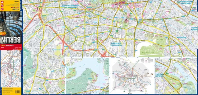Berlin 1:15 000. Laminowana mapa / Plan miasta wydawnictwa ExpressMap. Pierwsza strona