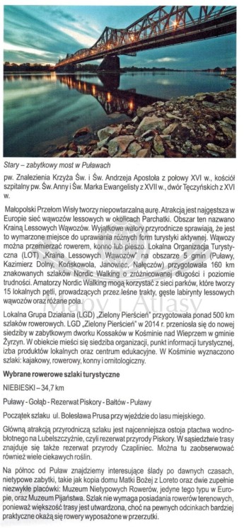 Puławy 1:10 000. Mapa turystyczna / Plan miasta wydawnictwa Kartpol. Informator