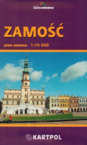 Zamość 1:10 000. Mapa / Plan miasta wydawnictwa Kartpol. Okładka