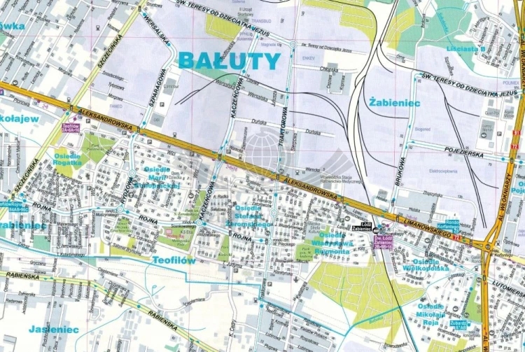 Łódź 1:22 000. Mapa / Plan miasta wydawnictwa ExpressMap. Fragment 2